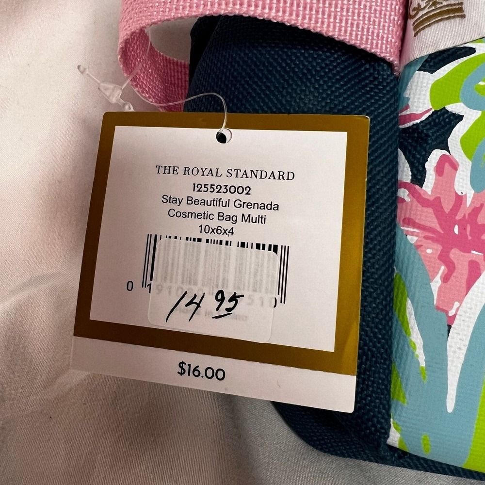 The Royal Standard Cosmetic Bag Womens Multi NEW Stay Beautiful Grenada Floral - Picture 3 of 6